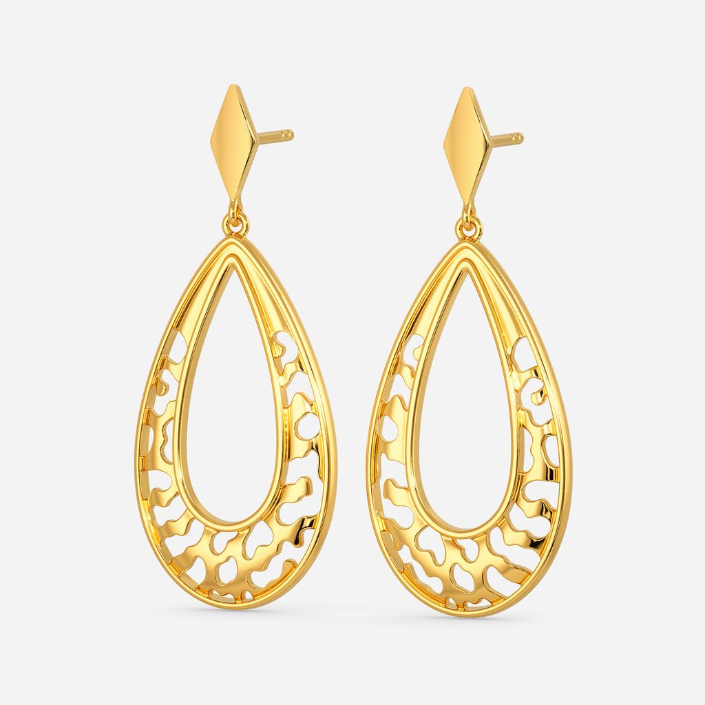 Leopard Spots Gold Earrings