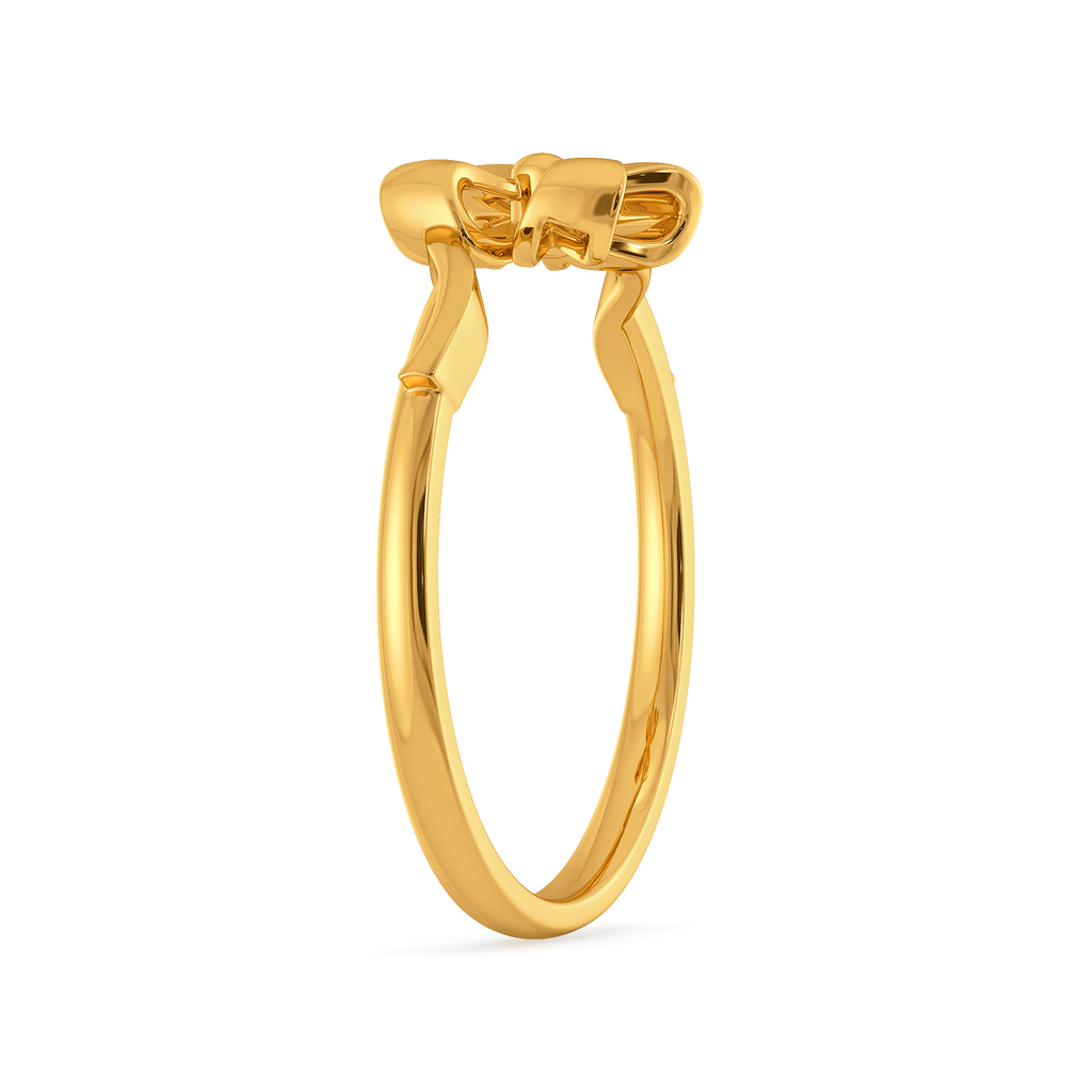 Dreamy Ribbons Gold Rings image