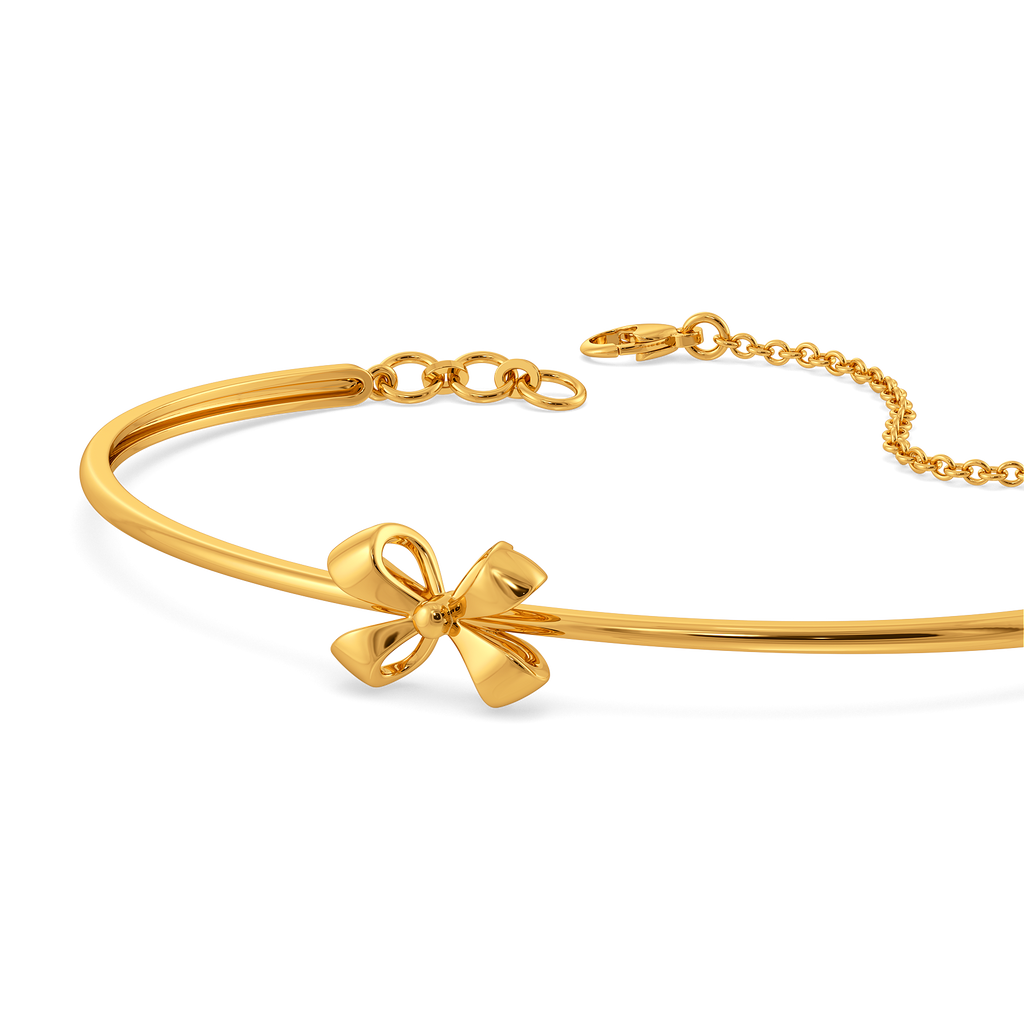 Dreamy Ribbons Gold Bangles