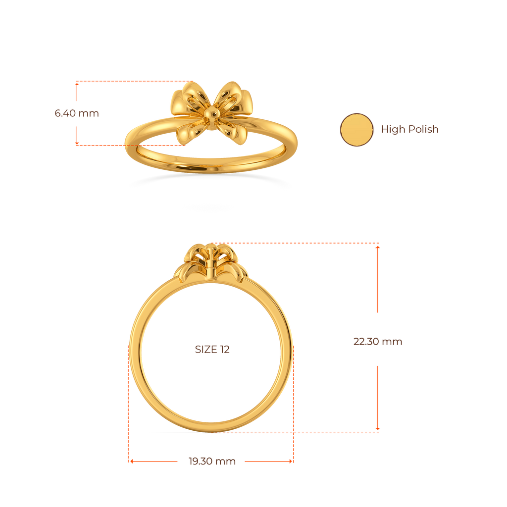 Lavish Knots Gold Rings image