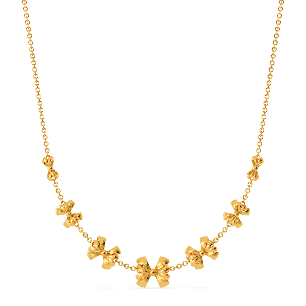 Lavish Knots Gold Necklaces