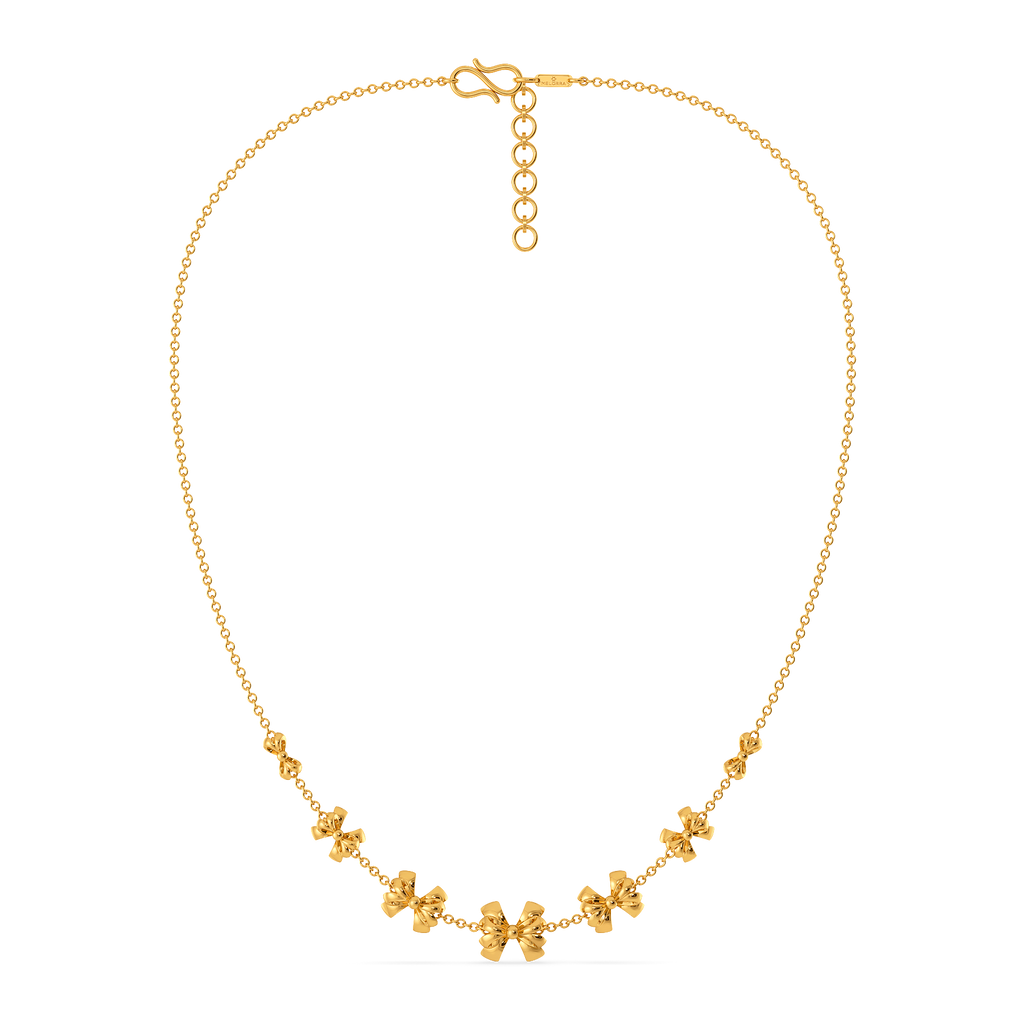 Lavish Knots Gold Necklaces