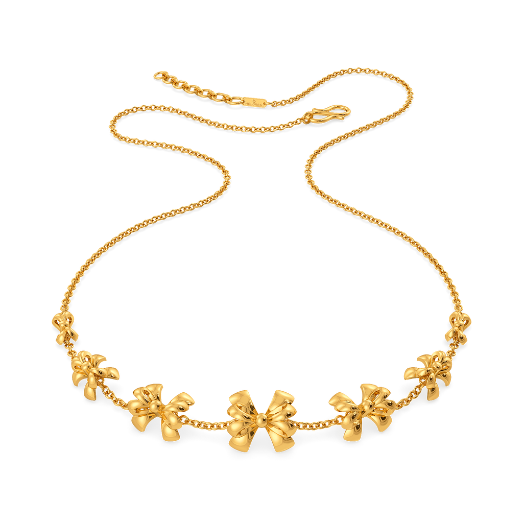 Lavish Knots Gold Necklaces