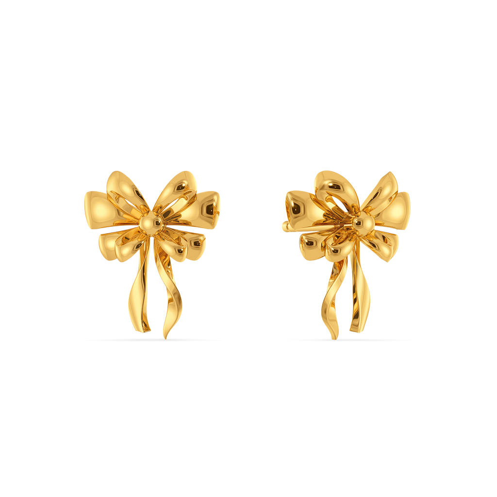 Lavish Knots Gold Earrings