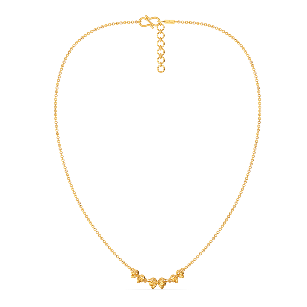 Knotted Trails Gold Necklaces