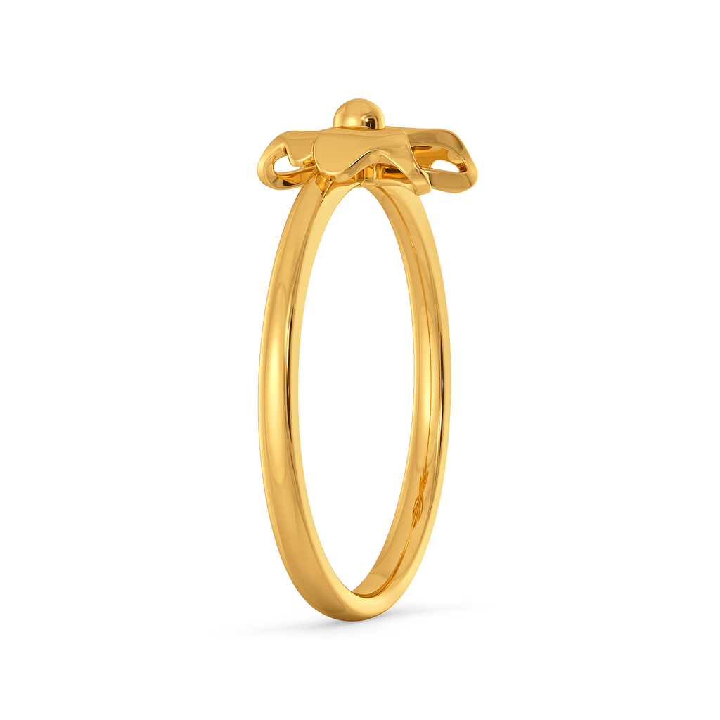 Couture Bow Gold Rings image