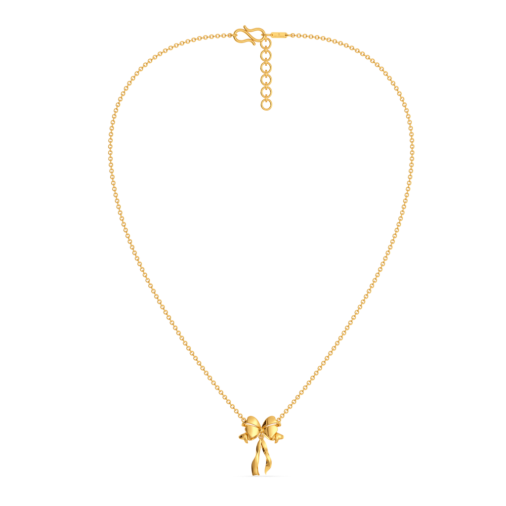 Couture Bow Gold Necklaces
