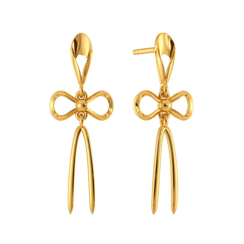 Poetic Beauty Gold Earrings