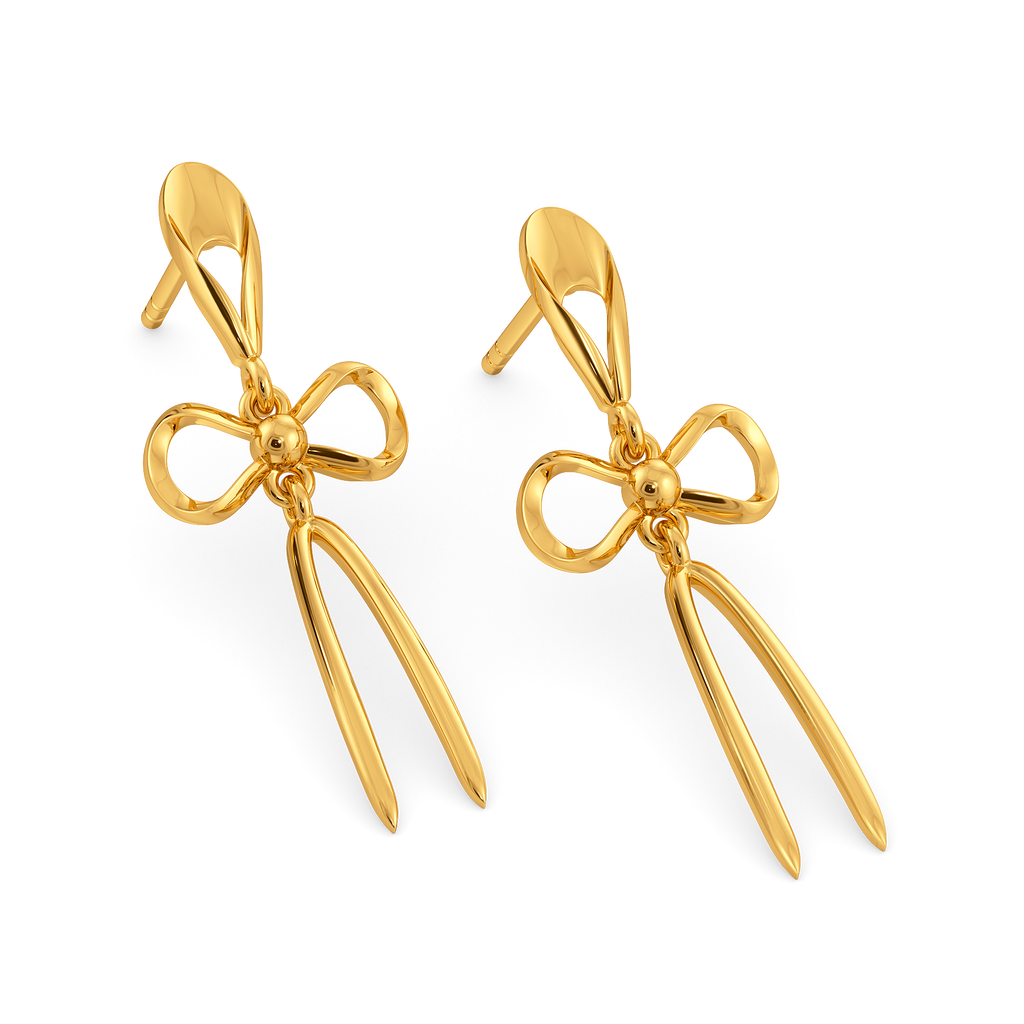 Poetic Beauty Gold Earrings