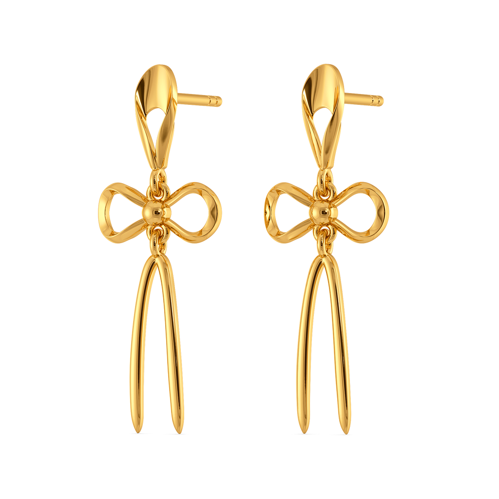 Poetic Beauty Gold Earrings