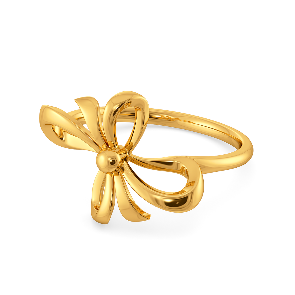 Dripping Ribbons Gold Rings alternate view 2