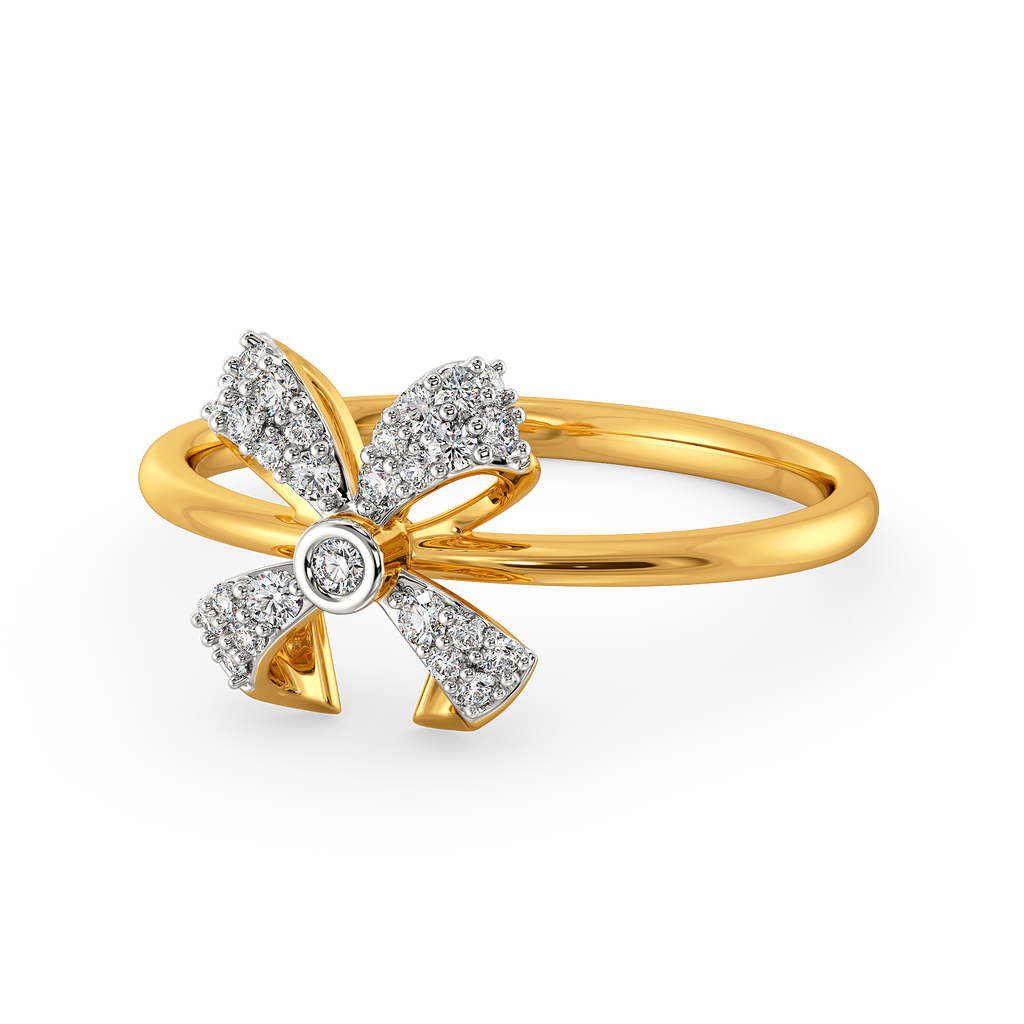 Dramatic Bows Diamond Rings alternate view 2
