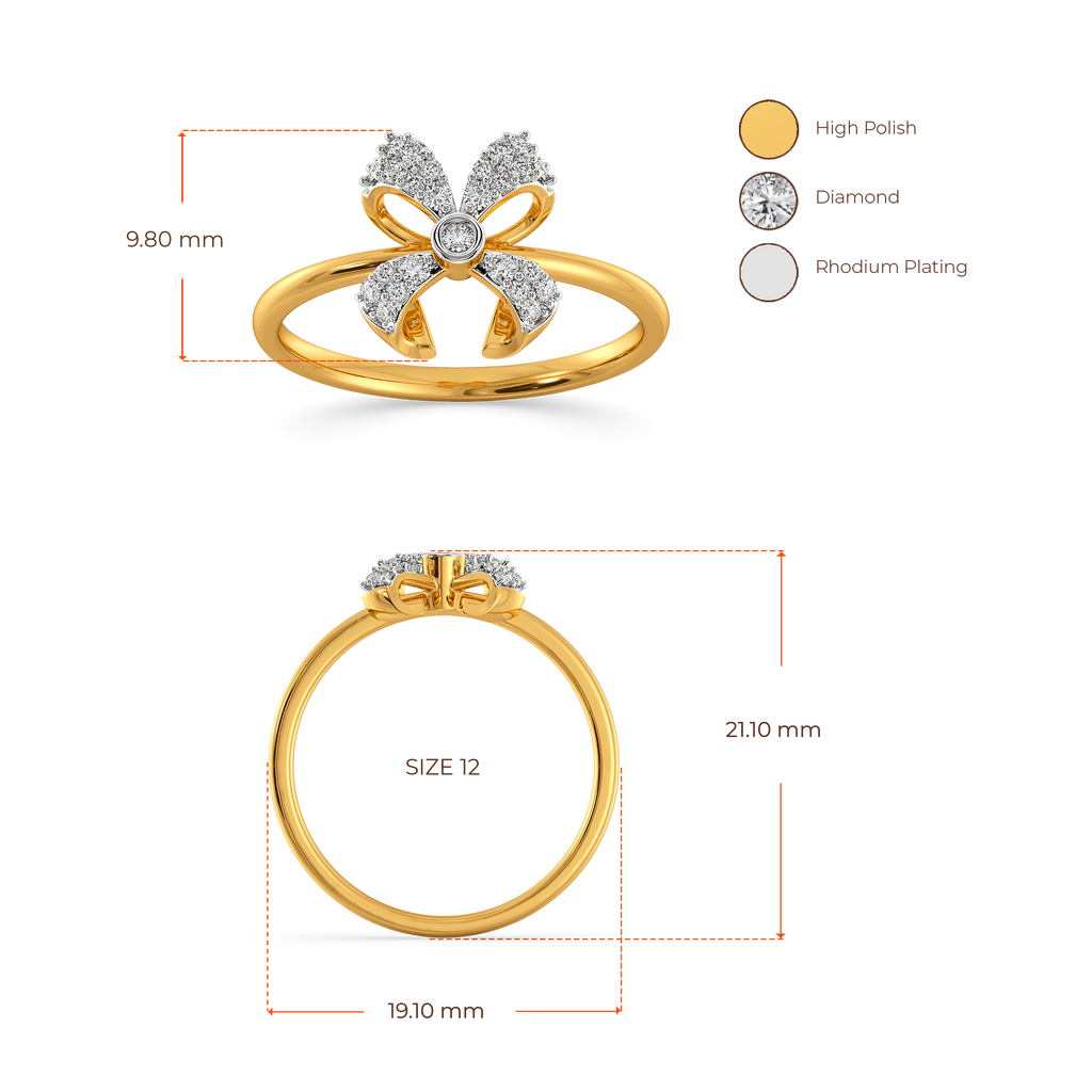 Dramatic Bows Diamond Rings image