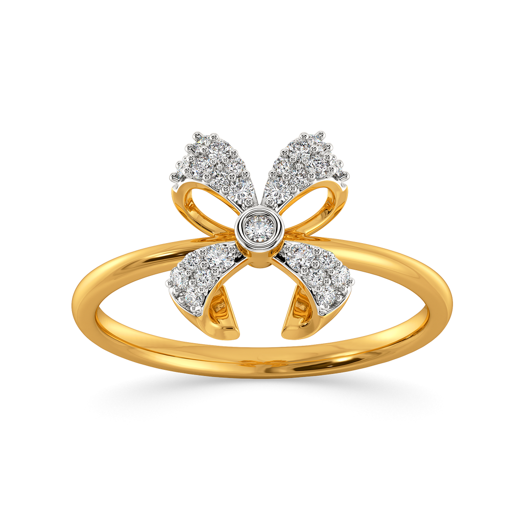 Dramatic Bows Diamond Rings alternate view 3