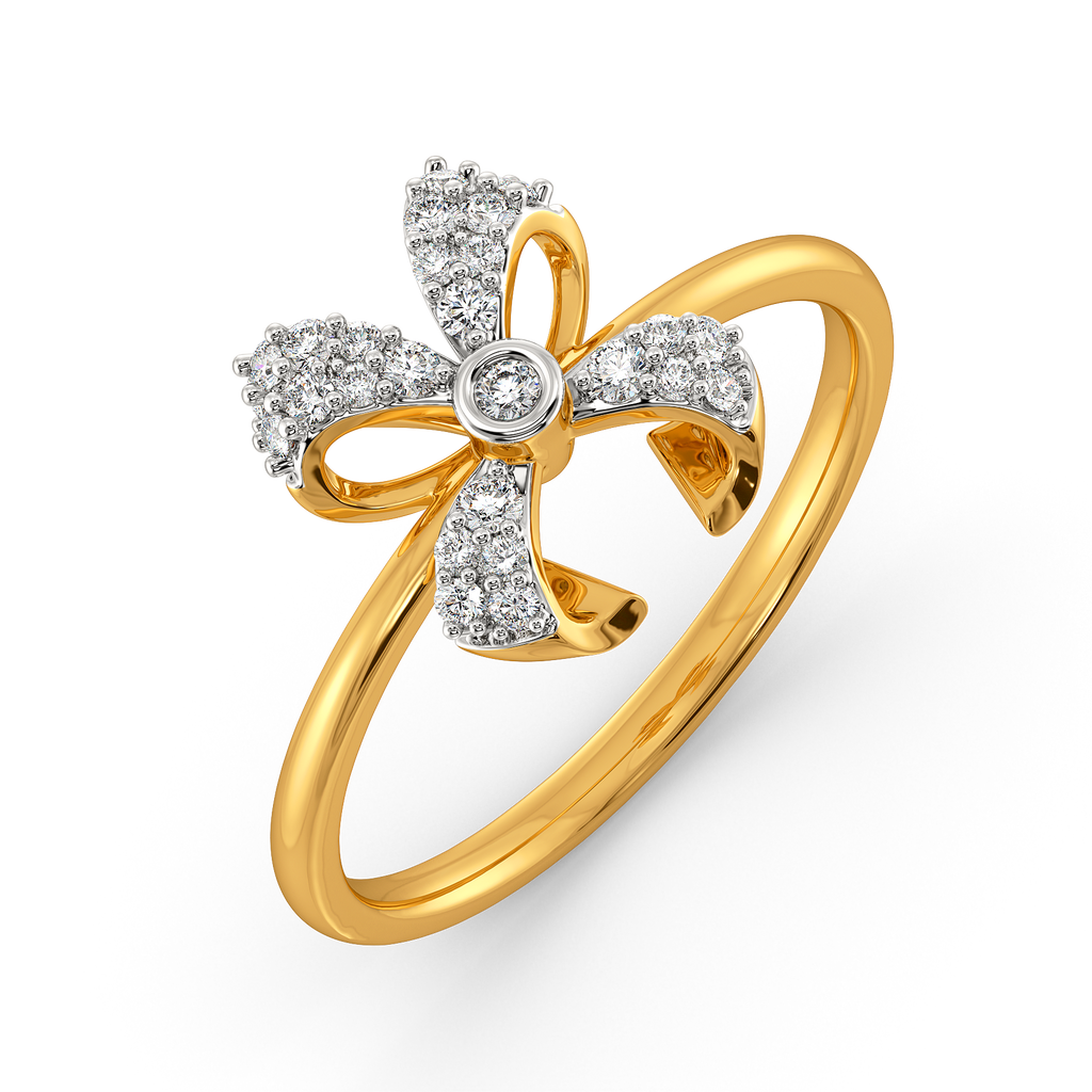 Dramatic Bows Diamond Rings