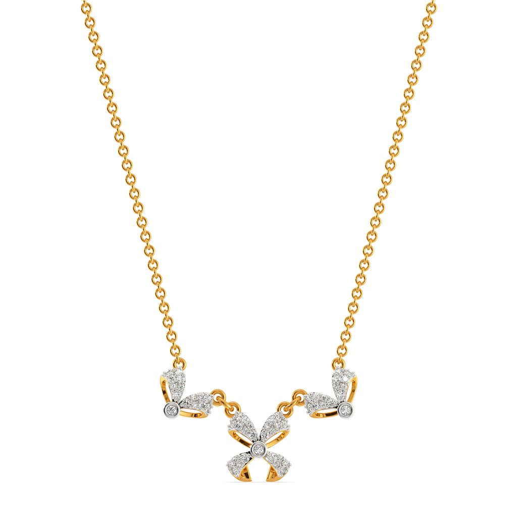 Dramatic Bows Diamond Necklaces