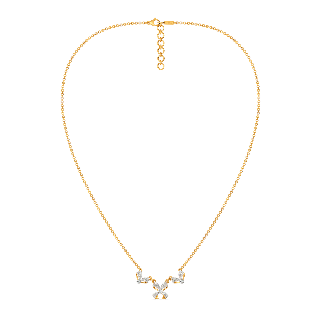 Dramatic Bows Diamond Necklaces