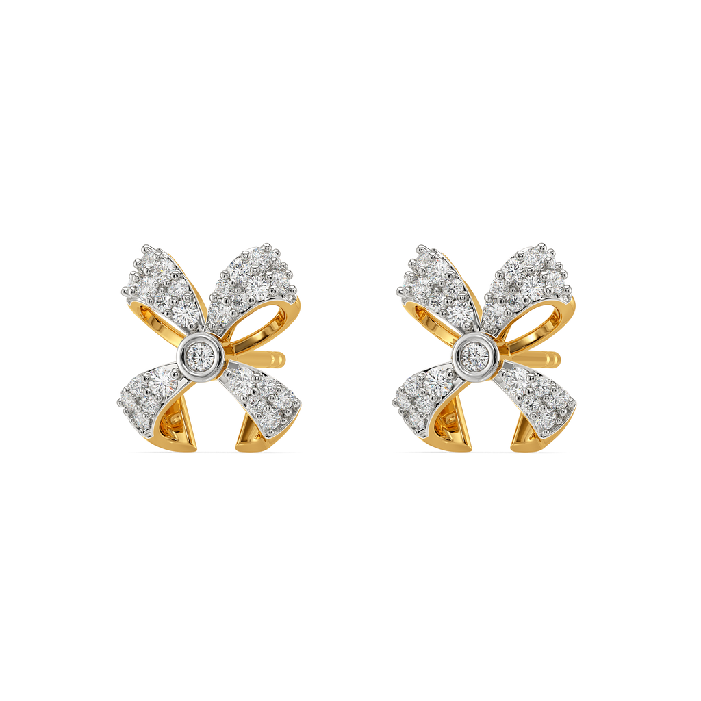 Dramatic Bows Diamond Earrings