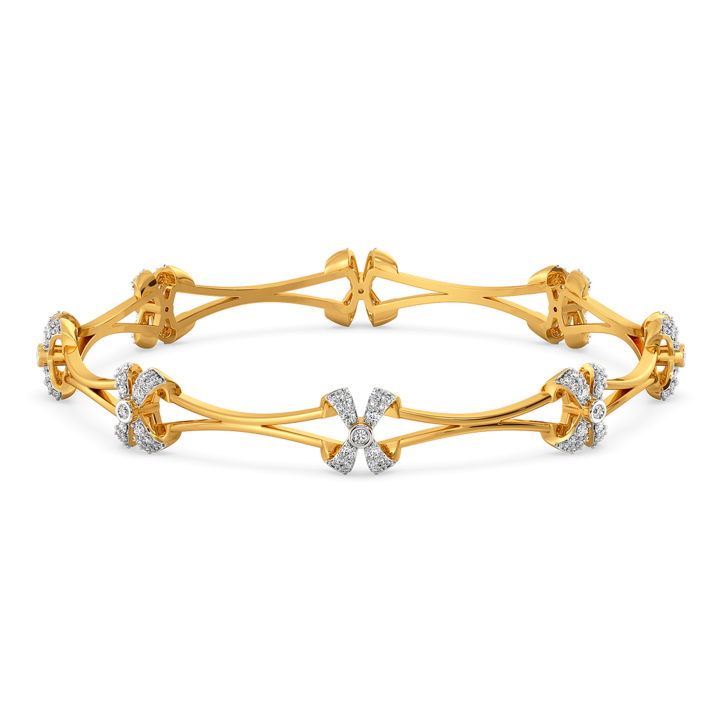 Dramatic Bows Diamond Bangles