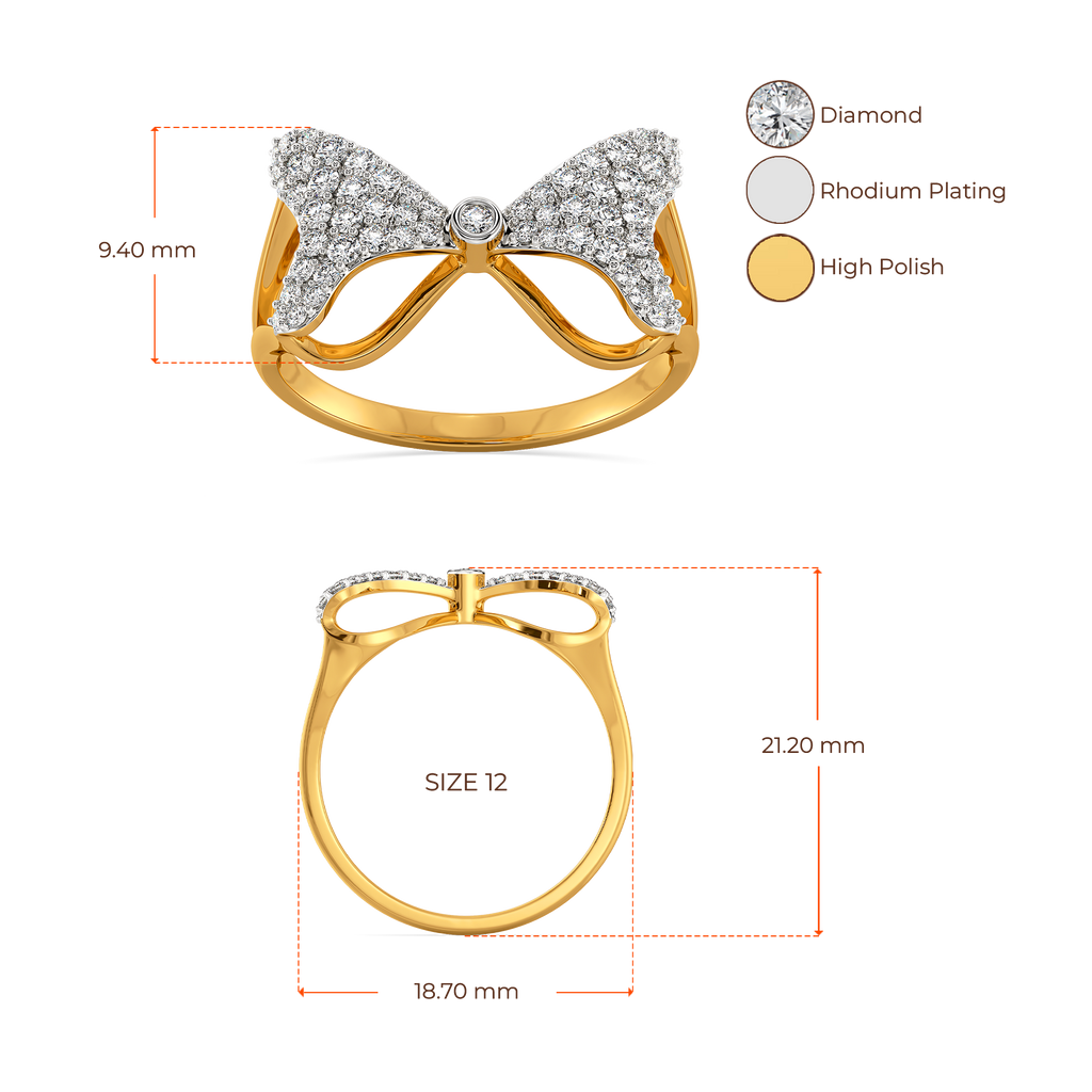 Fanciful Ribbons Diamond Rings image