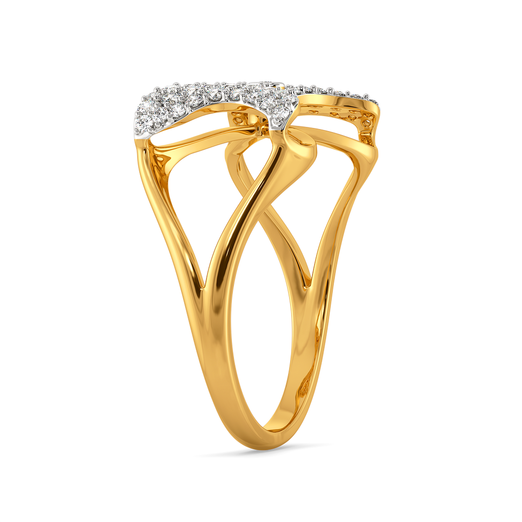 Fanciful Ribbons Diamond Rings image
