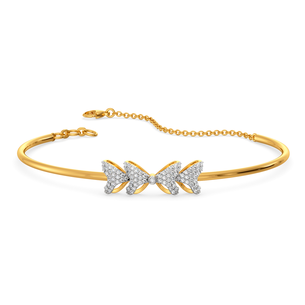 Fanciful Ribbons Diamond Bangles