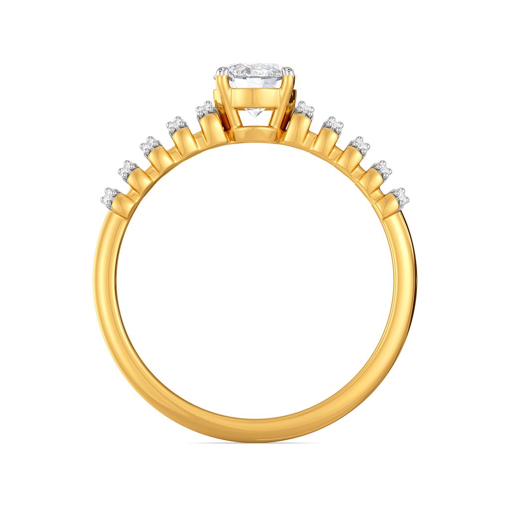 Moon N Back Diamond Rings image