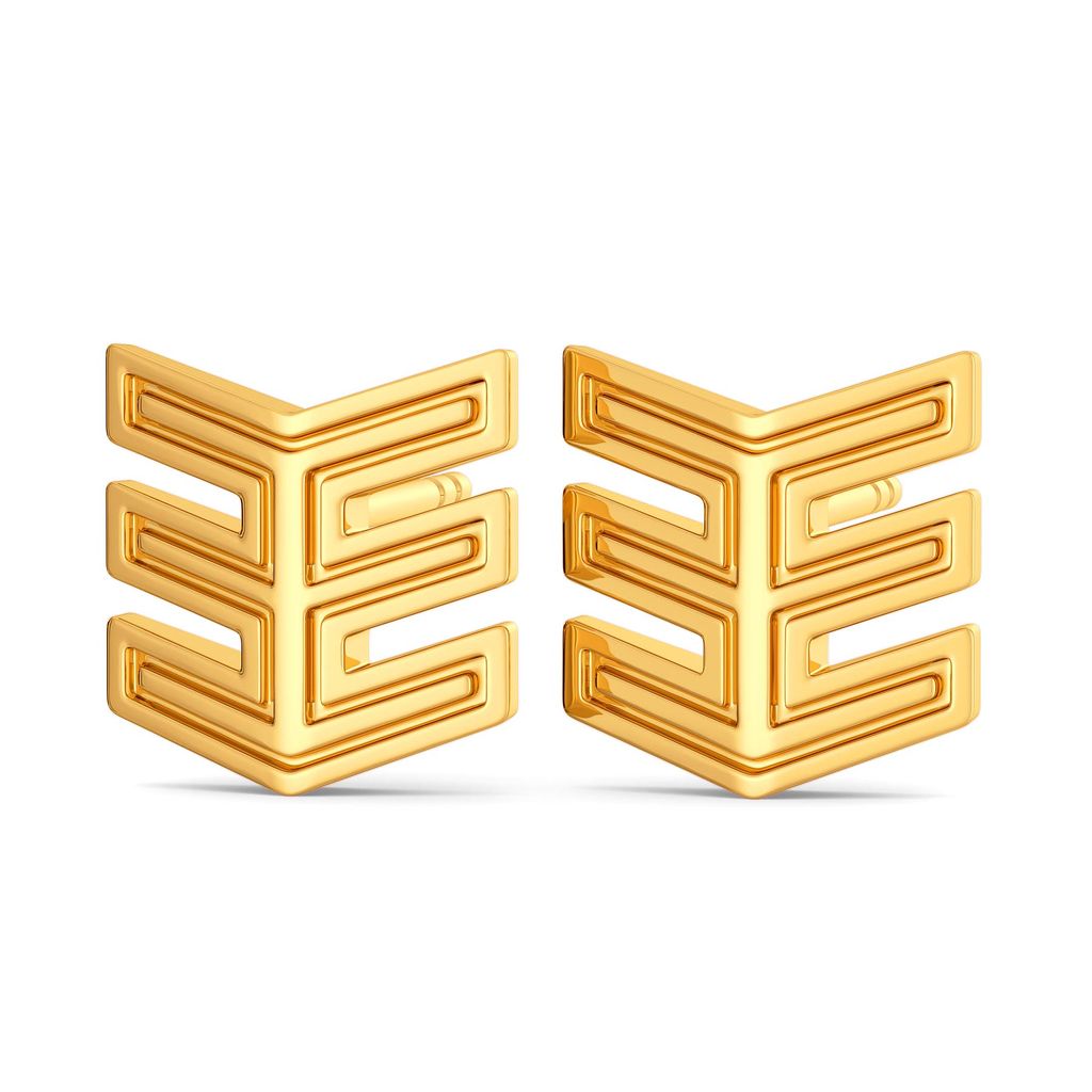 Casual Cuts Gold Earrings