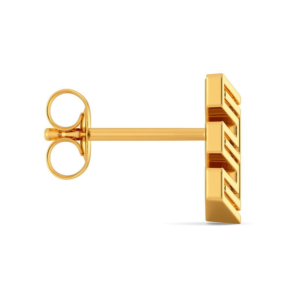 Casual Cuts Gold Earrings