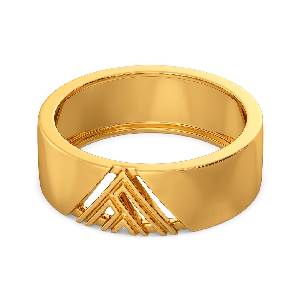 Short Styled Gold Rings alternate view 3