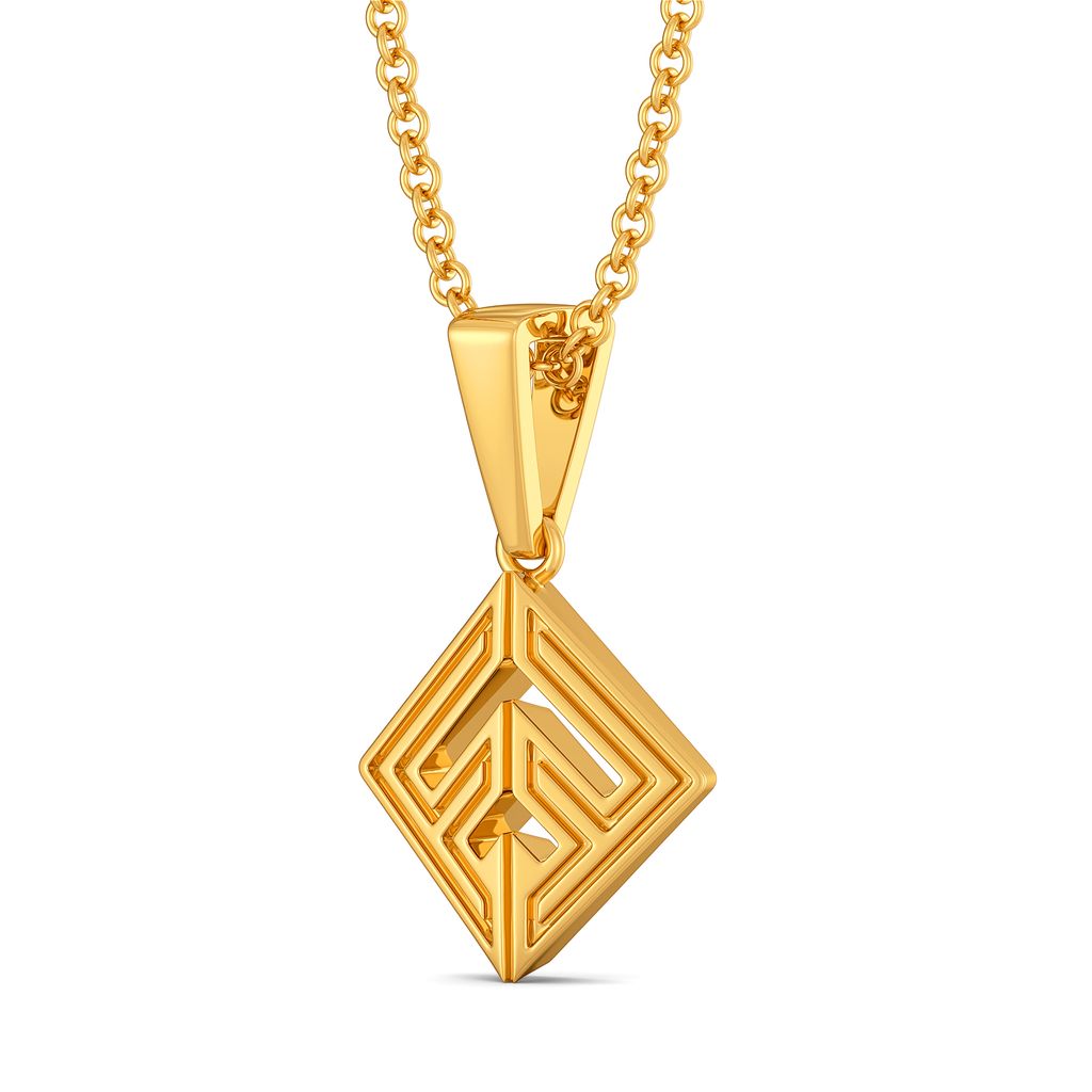 Short Styled Gold Pendants