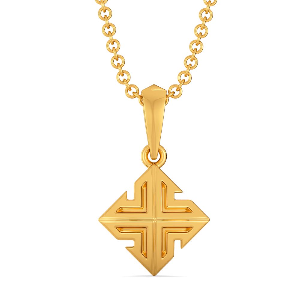 Short N Simple Gold Pendants
