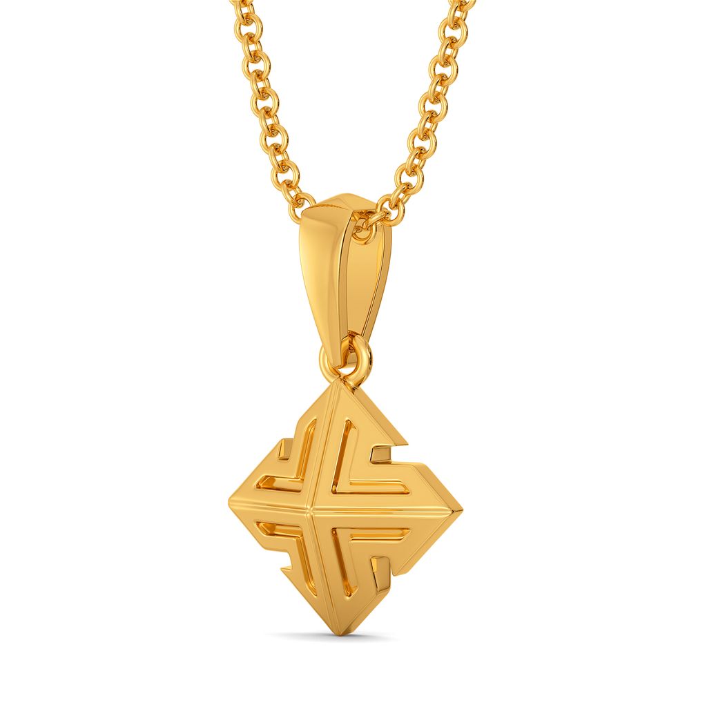 Short N Simple Gold Pendants