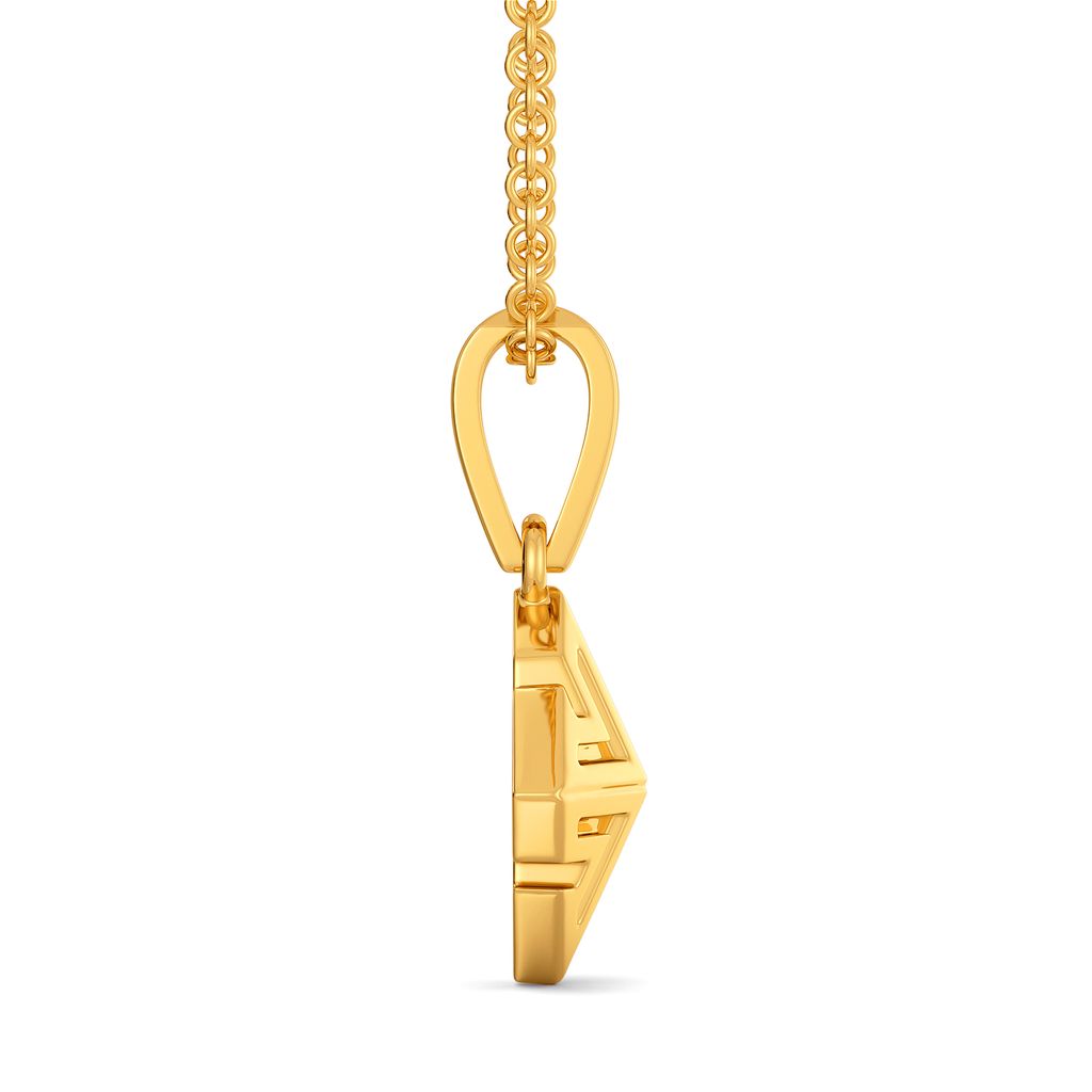 Short N Simple Gold Pendants