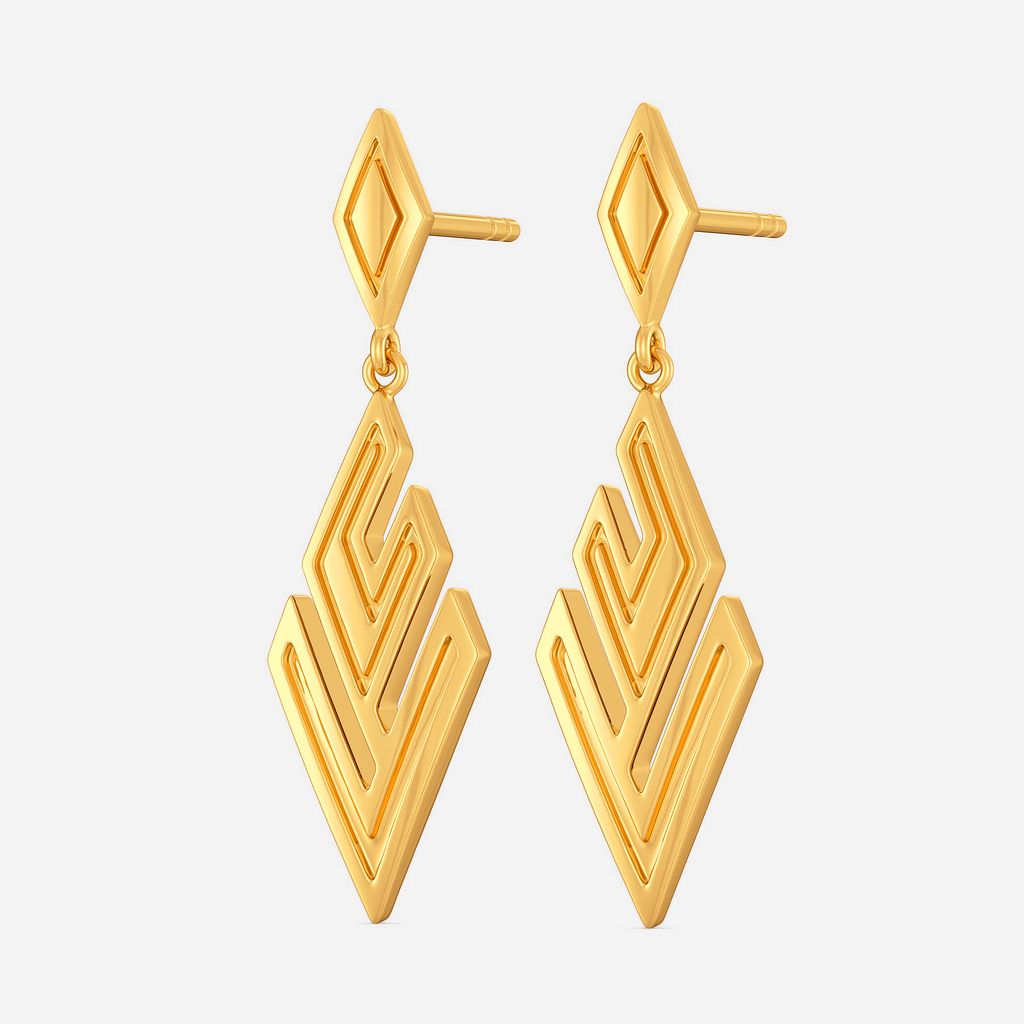 Cut It Short Gold Earrings