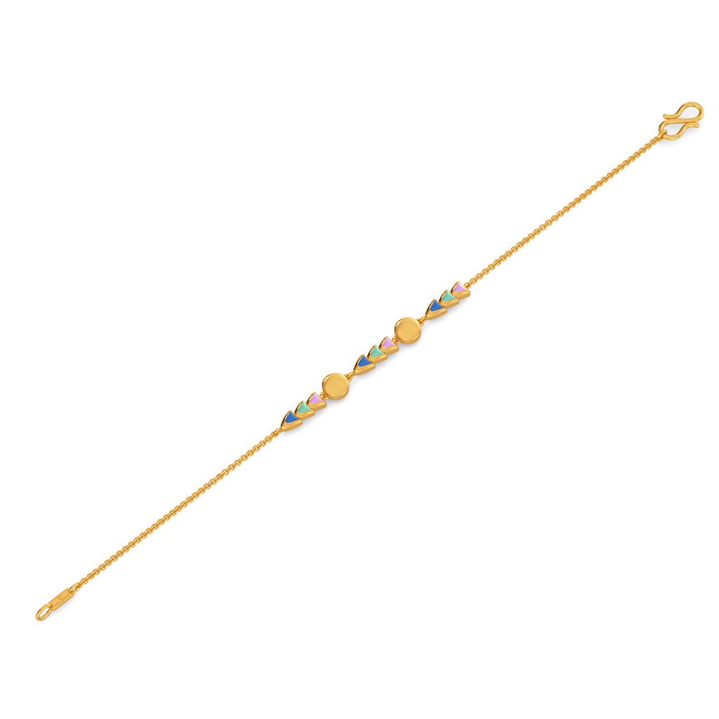 Psychedelic 70s Gold Bracelets