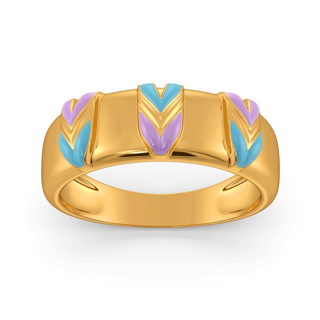 Euphoria Print Gold Rings alternate view 2