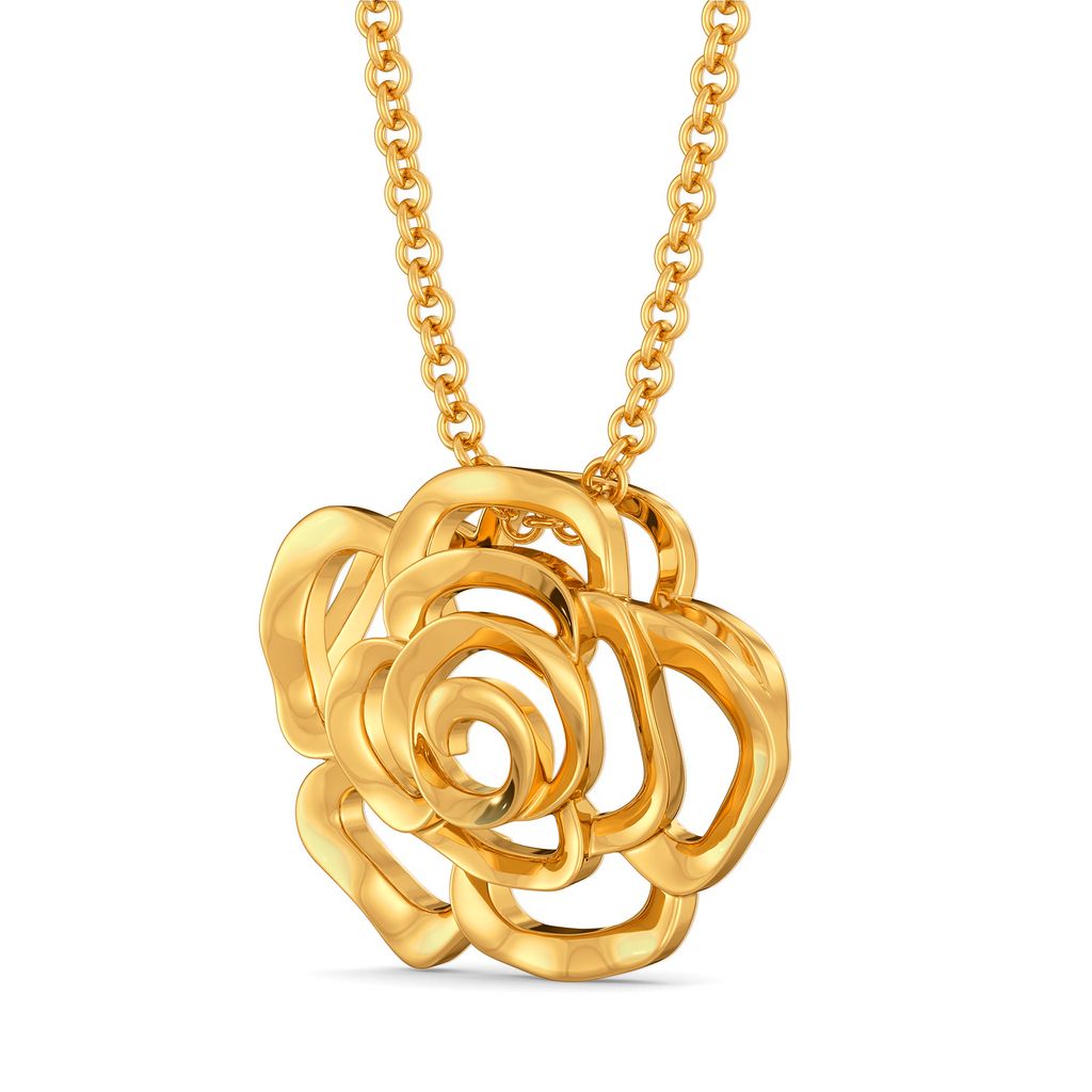 Blooming Florals Gold Pendants
