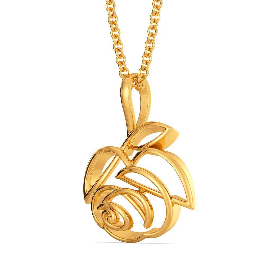 Rose Blossoms Gold Pendants