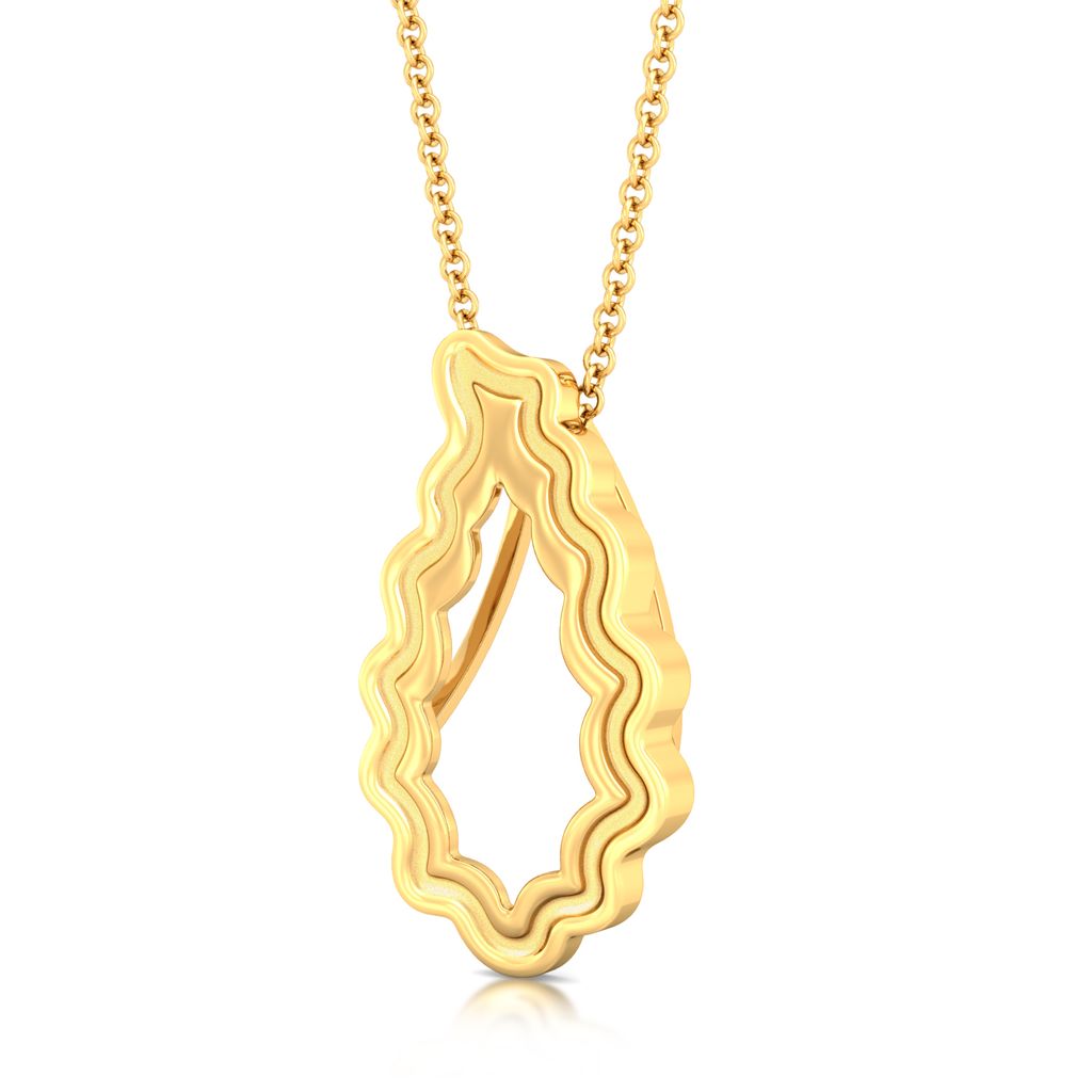 Electric Paisley Gold Pendants