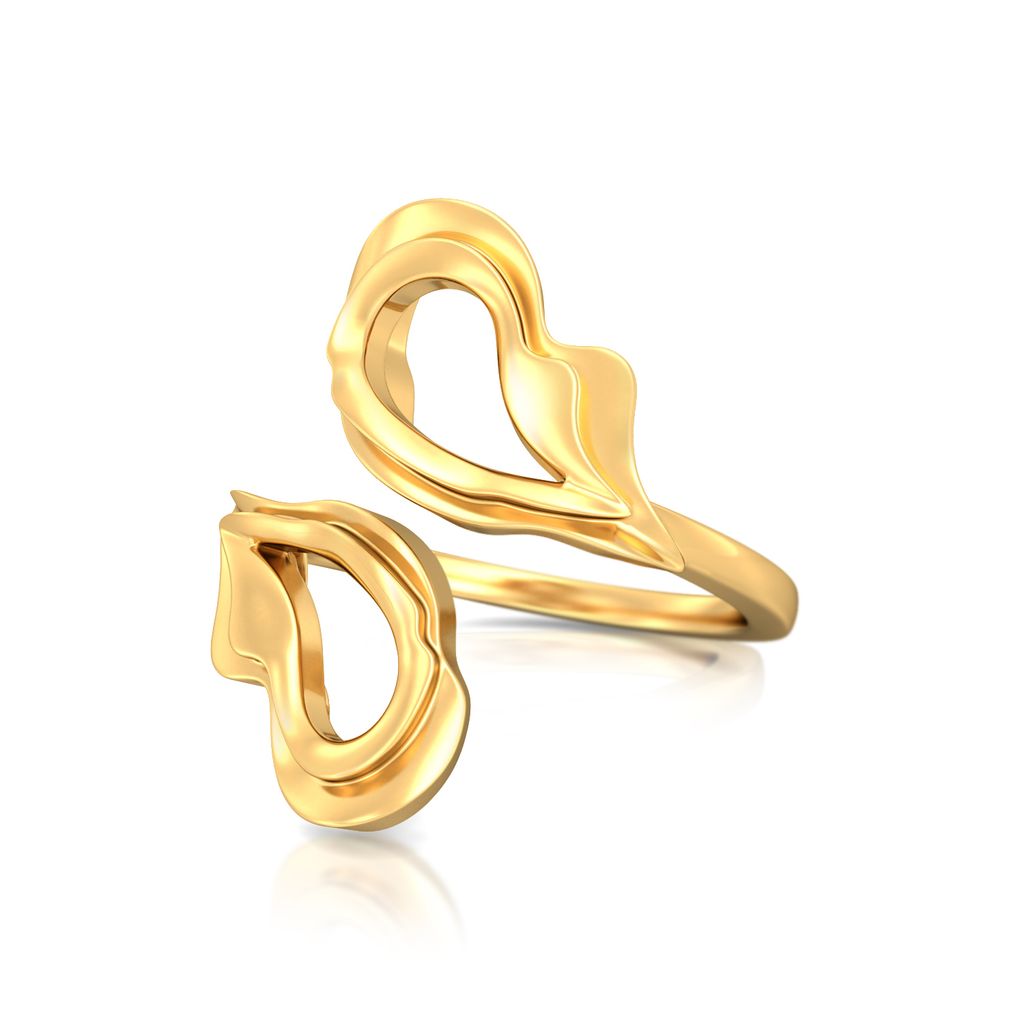 Ripple of Romance Gold Rings image