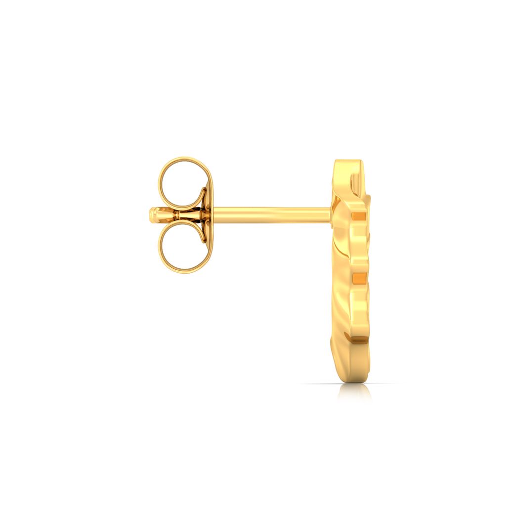 Ripplin' Paisley Gold Earrings