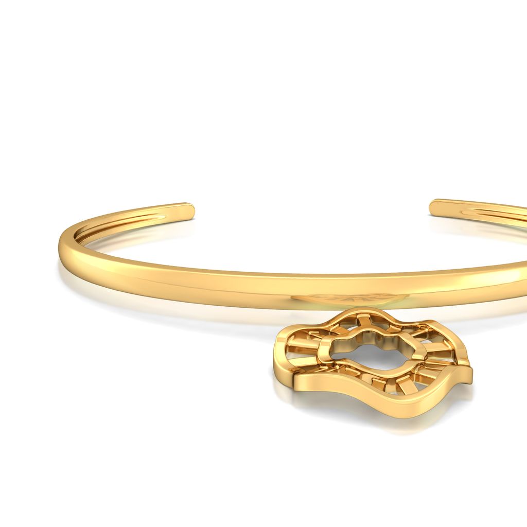 Ripple Effect Gold Bangles