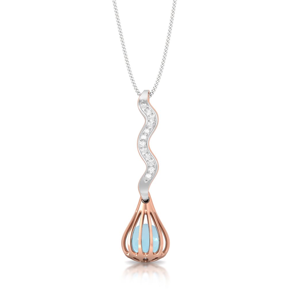 Clam Shell Diamond Pendants