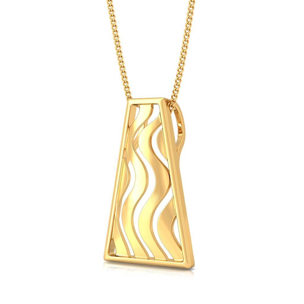 Swerve Curve Gold Pendants