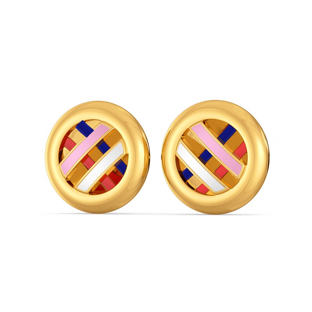 Offbeat Leagues Gold Earrings