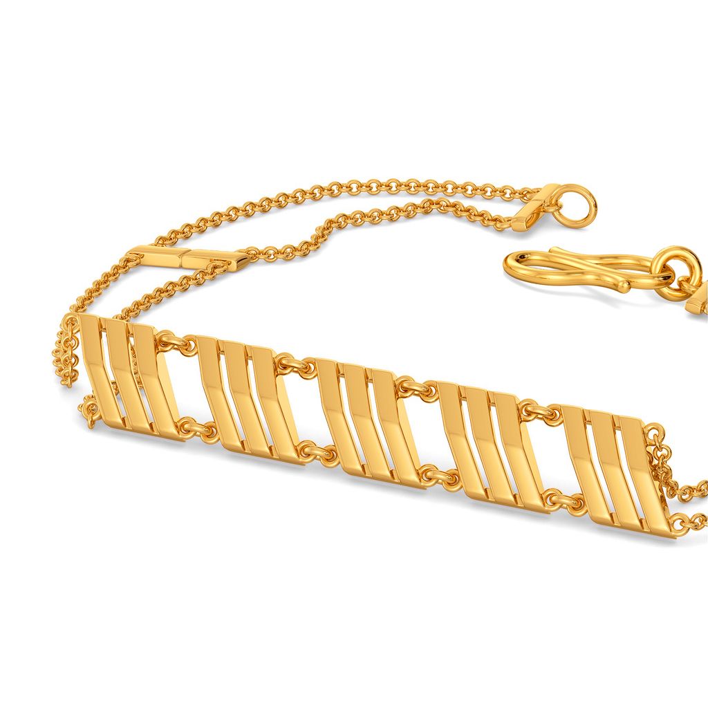 Bold Shoulders Gold Bracelets