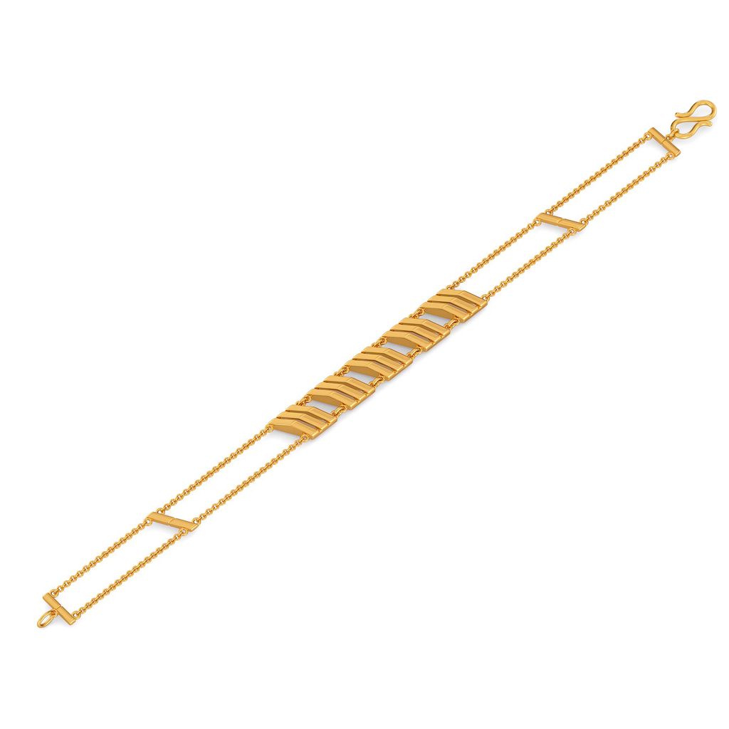 Bold Shoulders Gold Bracelets