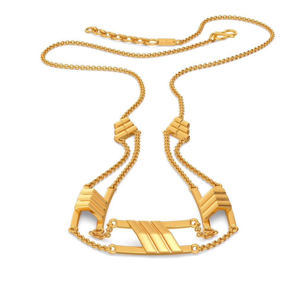 Bold Shoulders Gold Necklaces