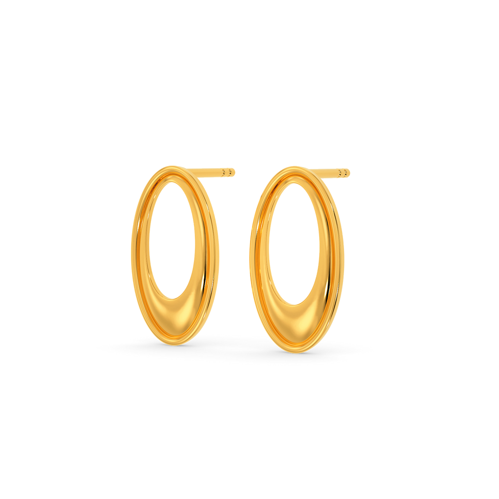 Voluminous Vogue Gold Earrings